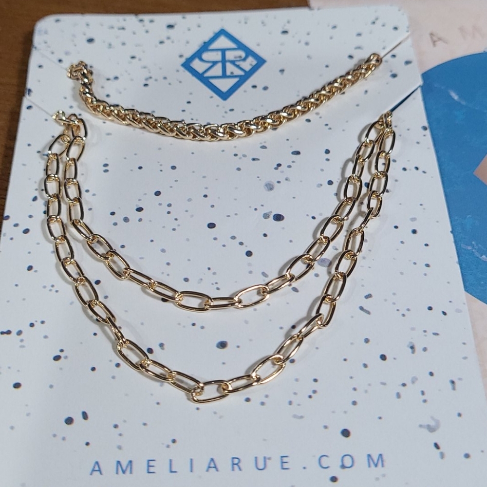 New Amelia Rue Multi-Strand Necklace Set - Picture 2 of 3